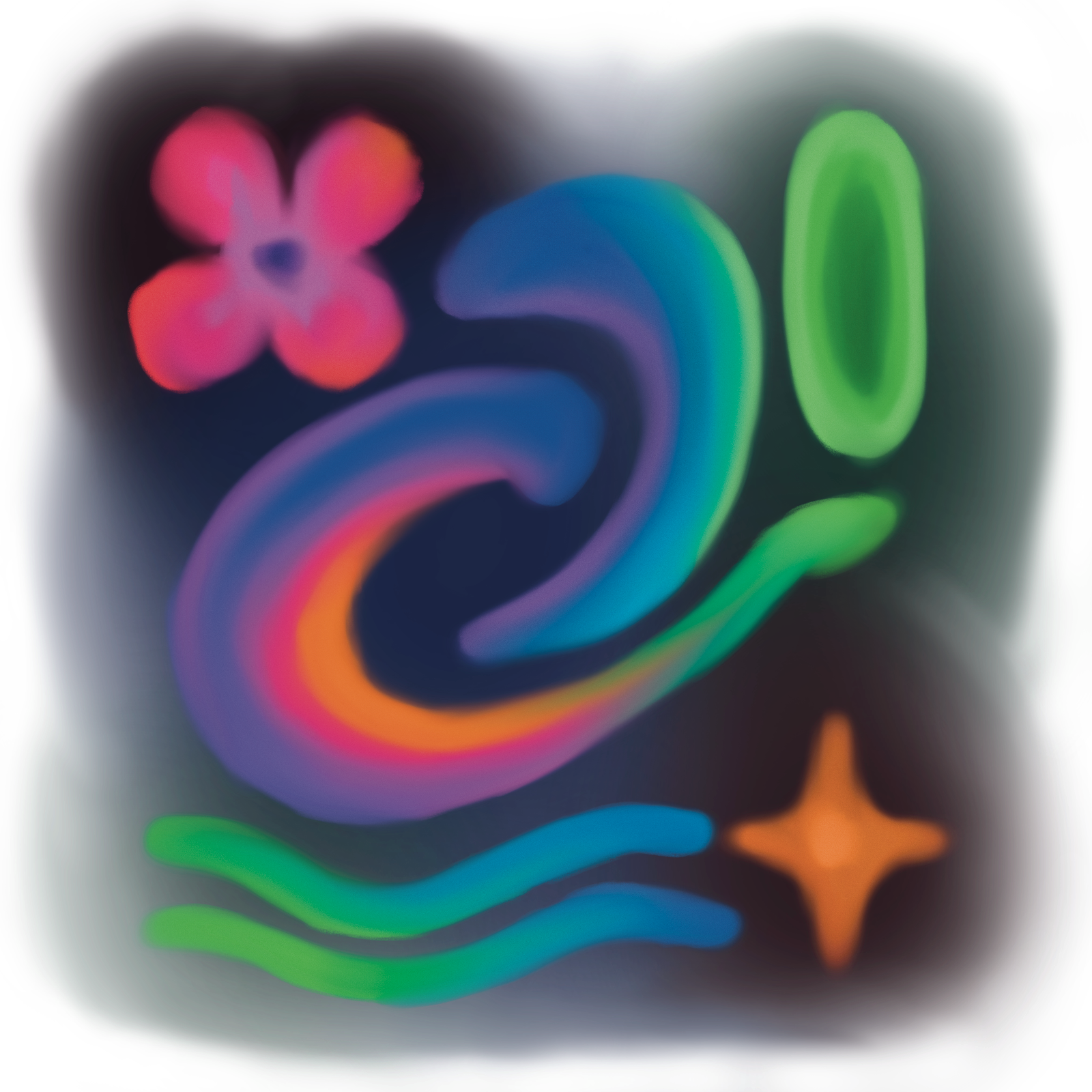 Neon Swirl